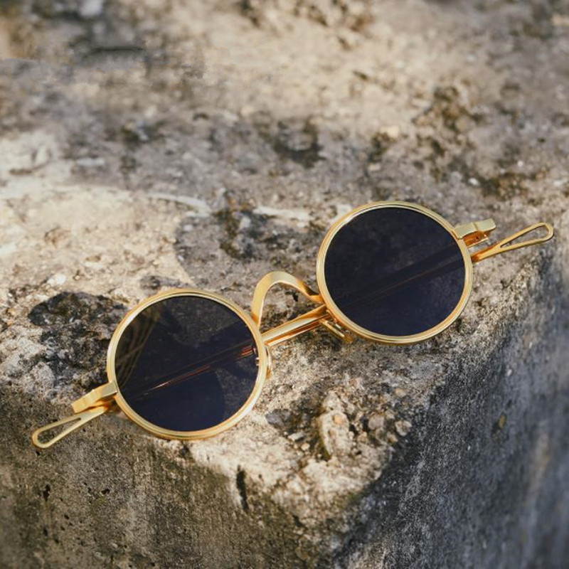 

Fashion Polarized Sunglasses Hip Hop Sun Glasses Unisex Punk Goggles Anti-Blue Light Spectacles Eyeglasses Alloy Frame Ornamental A++