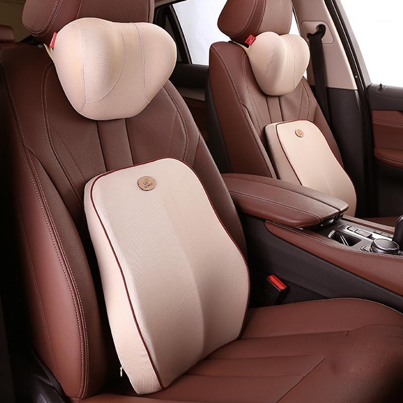 

Seat Cushions JINSERTA Car Headrest Neck Pillow Auto Support Lumbar Rest Relieve Fatigue Memory Foam Chair Accessories
