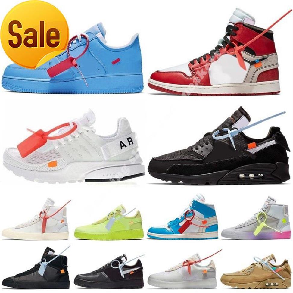 

2023 Original Mens Womens Off Shoes Mca White Blue Red Mac Silver Metallic Volt Low 90s Triple Black Green Gner Presto 2 0 Chauss285Y, Color 2