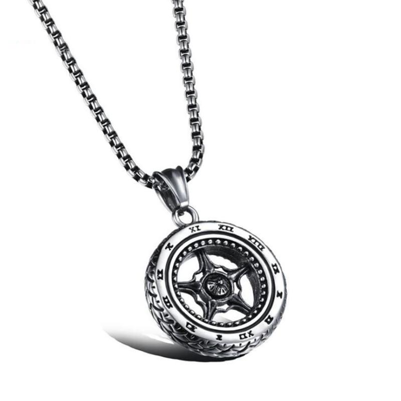 

Pendant Necklaces Rudder Anchor Necklace Stainless Steel Nautical Cruise Ship United State Navy Accessory Jewelry Men Women