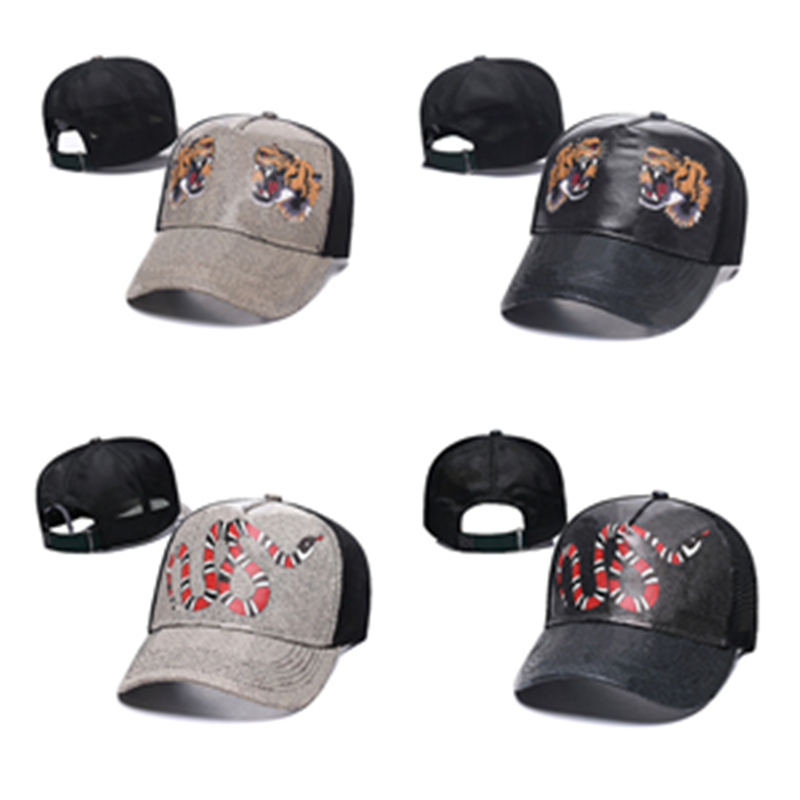 

Designer Baseball Cap Mens Casquette Womens Hat Animal Pattern Snake Tiger Fitted Street Unisex Adjustable Dome with Letter Fashion Adult Hats 6 Colors, Bro wn snake pattern