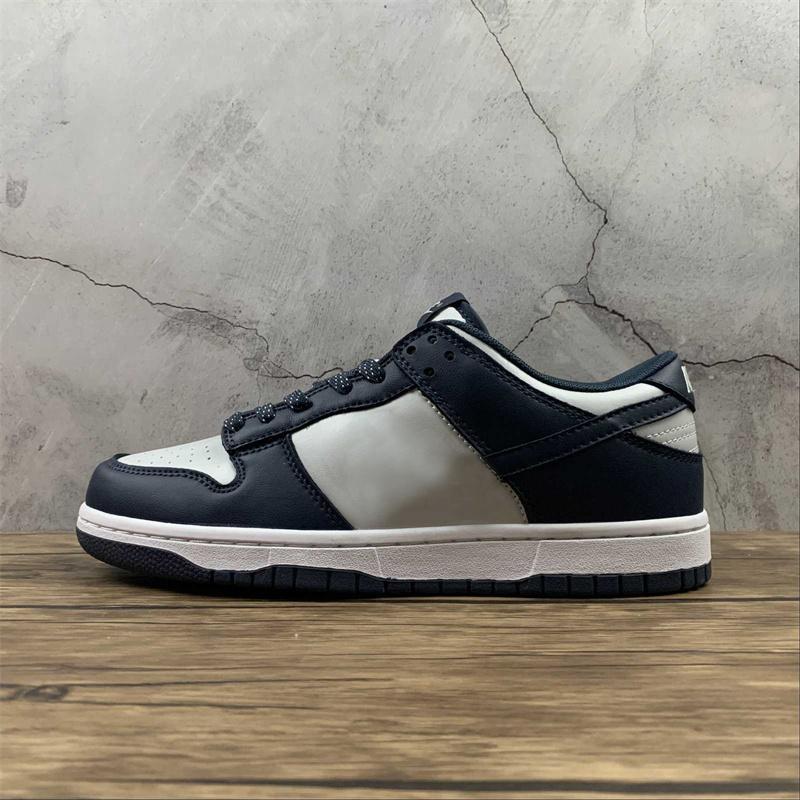 

Top Quality Skateboard Shoes DunkS Low GS Georgetown Grey Navy Basketball Shoes Trainers Skateboarding Leisure Shoe Outdoor Sneakers Sports With Original Box