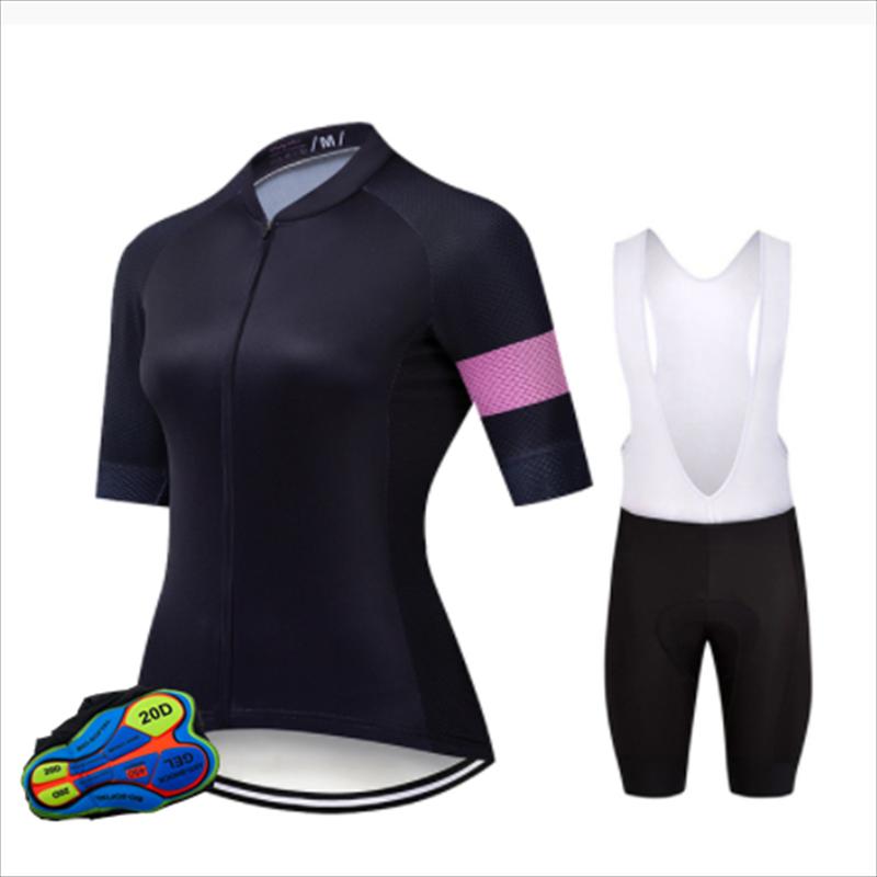 

Racing Jackets Bicycle Shirts Bib Shorts Set Women Sport Bike Cycling Jersey Kit Clothing Suit Clothes UniformRacing