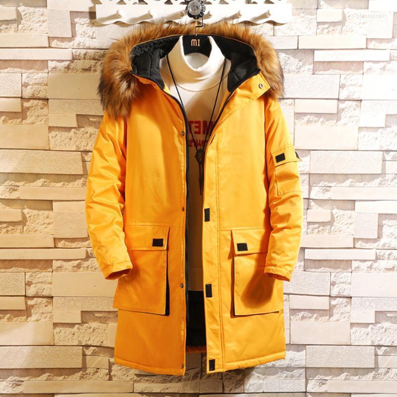 

Men's Down & Parkas Winter Mens Jackets And Coats Warm Casual Fashion Streetwear Male Overcoat Parka Hooded Brand Clothing Phin22, Black