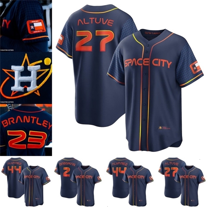 

Sj98 Jose Altuve Space City Connect Jersey Yuli Gurriel Alex Bregman Justin Verlander Yordan Alvarez Jeremy Pena Craig Biggio Jeff, Womens navy s-xxl
