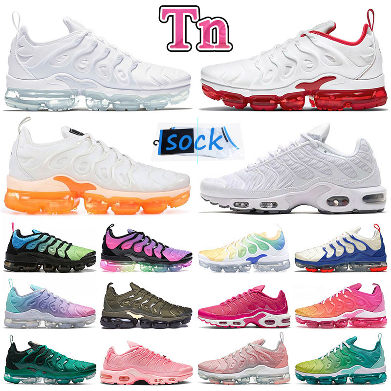 

Tn White Clection Womens Running Shoes Tn Plus Designer 2022 Cherry Rose Red Triple Black Pink Fade Prim Be True Rainbow Mint Green Atlanta Outdoor Walking Sneakers, T21 36-40 atlanta