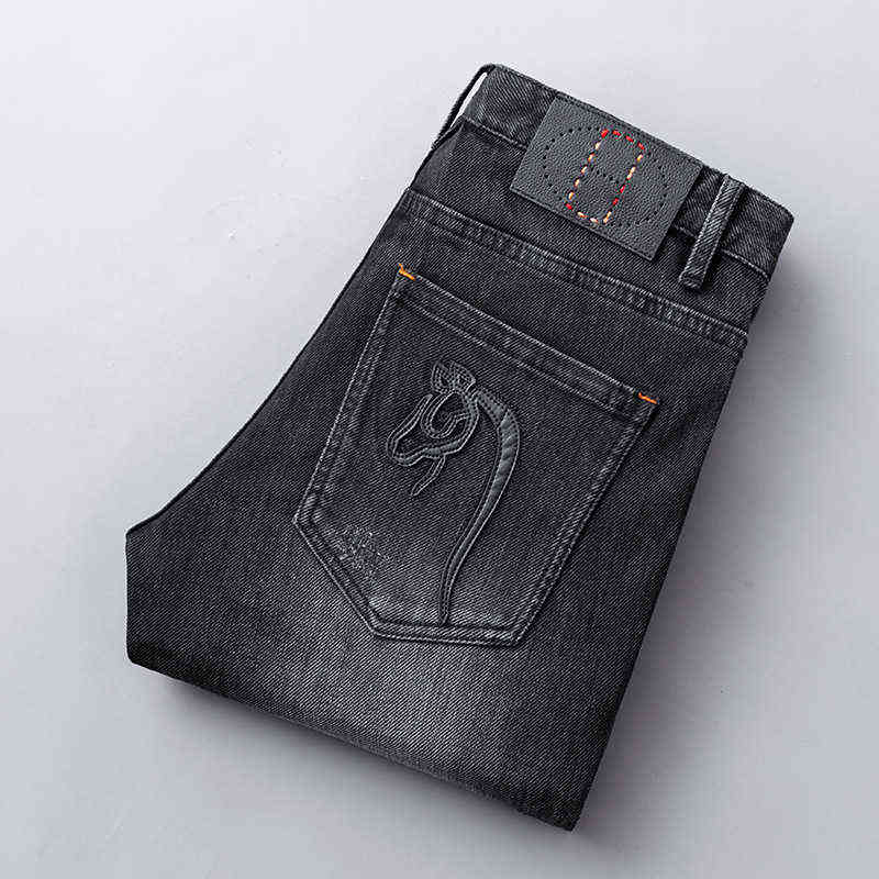 Xintang Guangzhou jean automne et hiver haut de gamme hommes pantalons brodés marque de mode vente de diffusion en direct