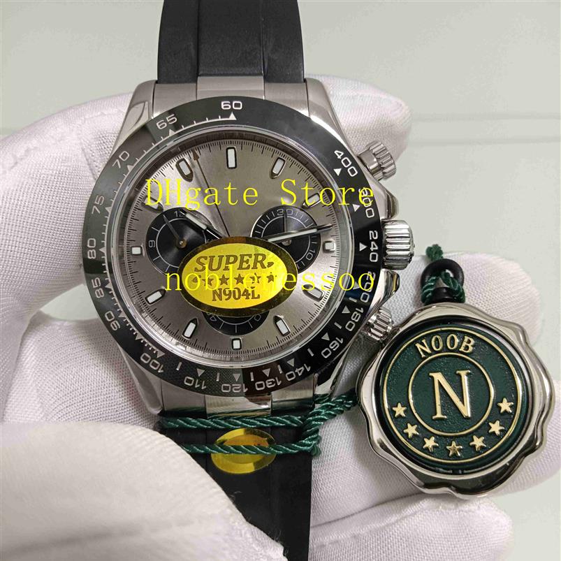 

2 Color Real Po V5 N Factory CAL 4130 Movement Watch 904L Mens 40mm 116519ln Grey Dial Automatic Chronograph Ceramic Bezel 1165309c, 02