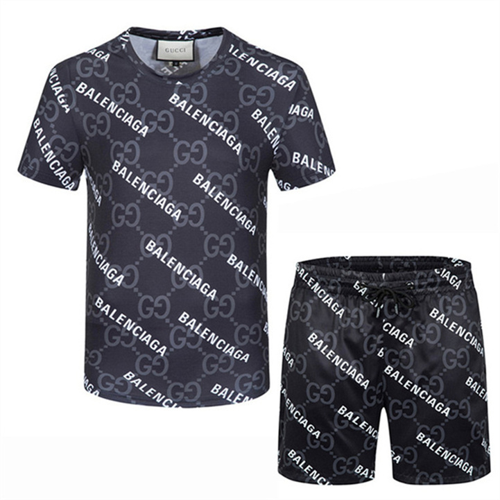 free delivery Summer Mens Designers Tracksuits Jogging Suit Men Tracksuit Pullover Running Sweatshirt Man Short Sleeve Pants Fashion sweat track