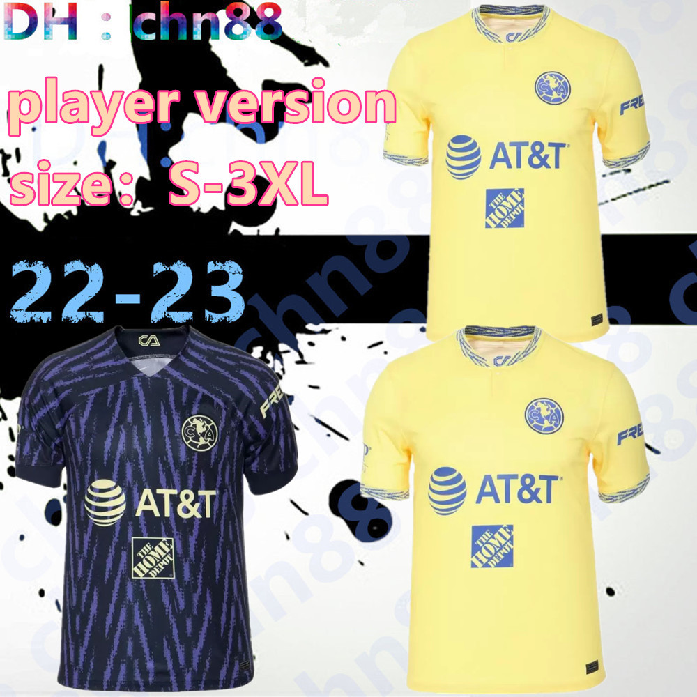 

Player version G. Dos Santos 22 23 home away third Soccer jersey America R.SAMBUEZA P.AGUILAR RODRIGUEZ F. VINAS HENRY 2022 2023 away Mexico club Football Shirt, 22-23 player away