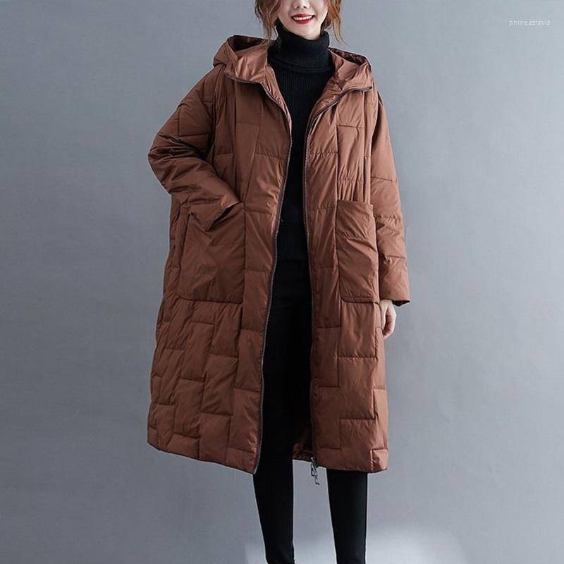 

Women's Down & Parkas Oversized Loose White Duck Coats Womens Long Warm Lightweight Jackets Winter Hooded Diamond Parka CoatWomen's Phin22, Blue