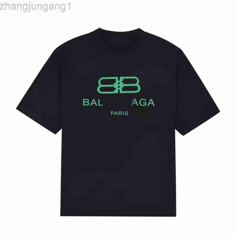 

Designer Popular New Products Of The Current Season In 22 Balenciga Balanciagas Fashion Brand Lock Printed Short Sve Men' And Women' Cotton T-shirt 23SS, No sale