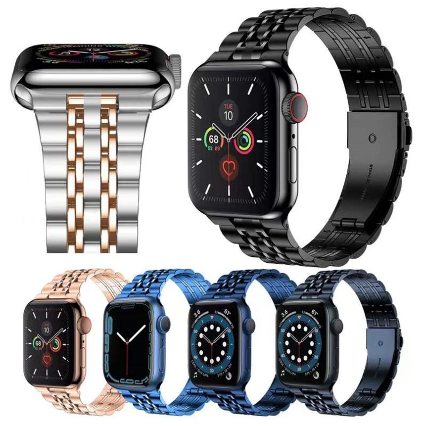 

Stainless Steel Straps For Apple watch Series 7 6 5 4 3 2 SE Super Thin Metal Watch Band Bracelet iwatch 38mm 40mm 41mm 42mm 44mm 208x