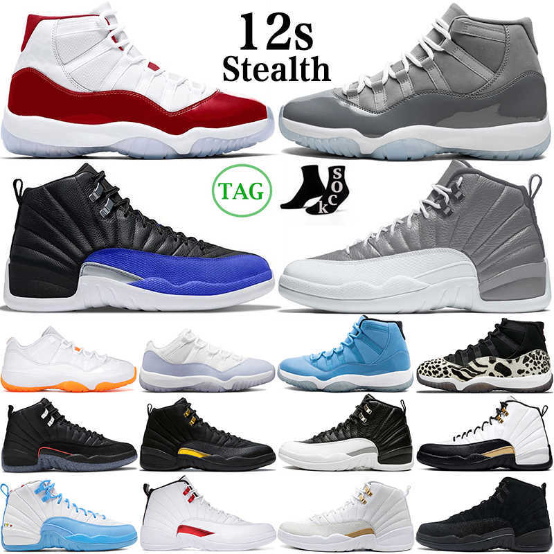 

Jumpman 12 12s Mens Basketball Shoes Cherry Cool Grey Hyper Royal Royalty Black Taxi Stealth Playoffs 2022 Reverse Flu Game Men Women, #29