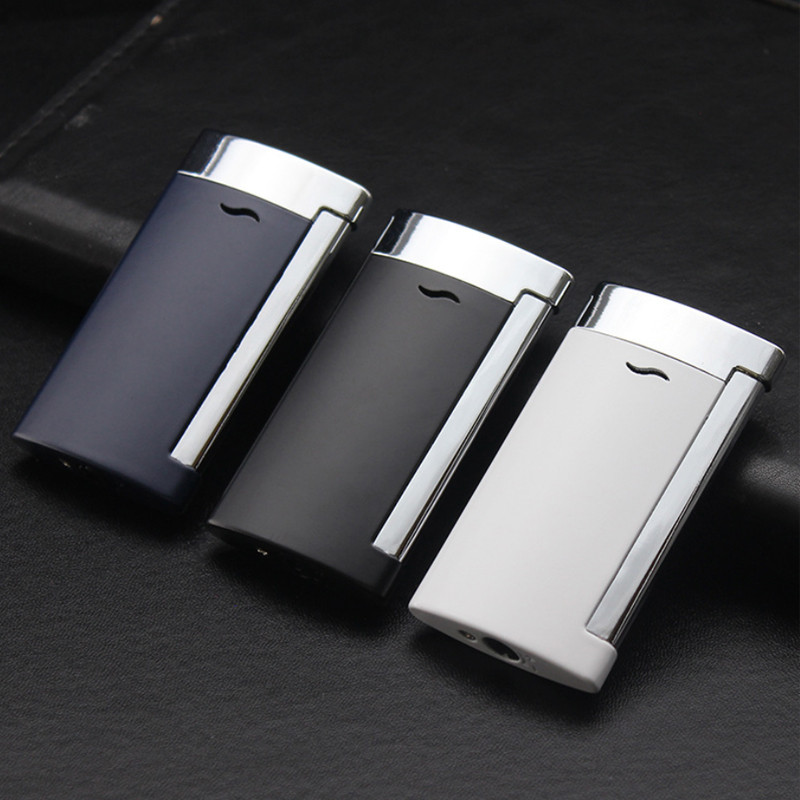 

Thin Wind Proof Lighter Butane Torch Ensendedores Gas Smoking Accessories Novelty Gasoline Cigarette Lighters Metal Dropship Suppliers
