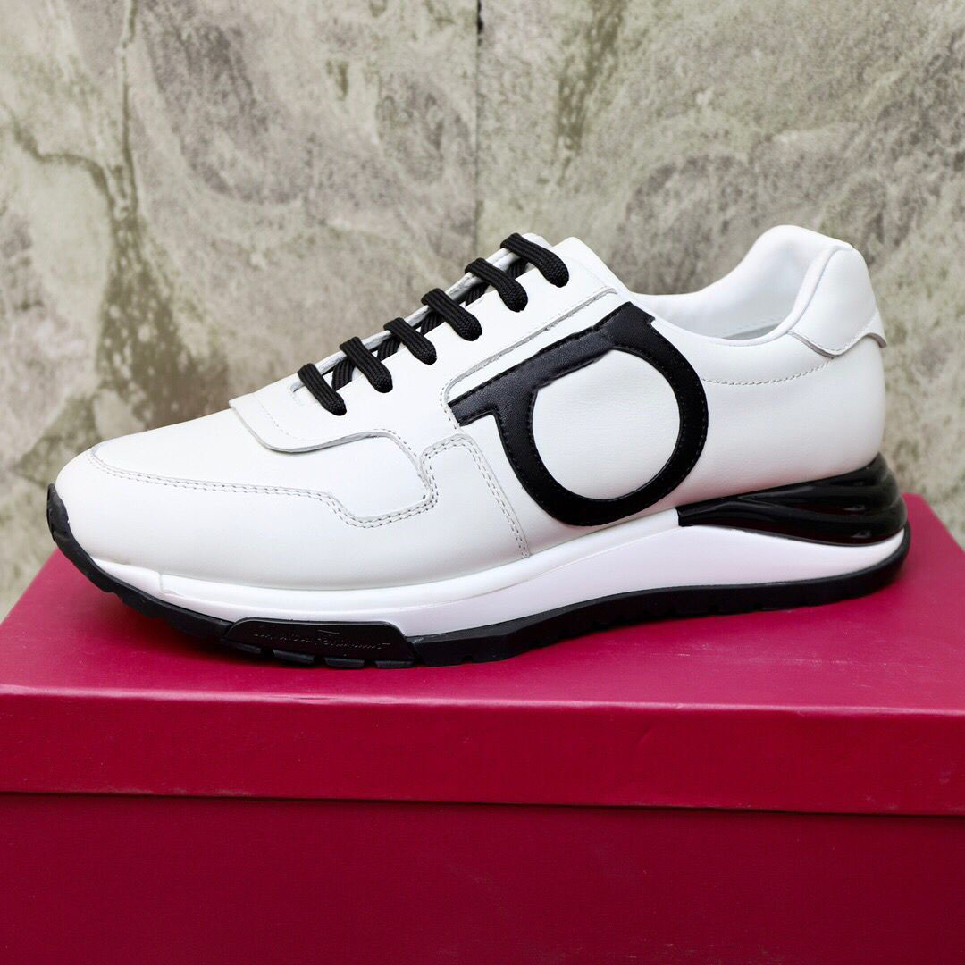 

Designer sneakers Men's casual shoes genuine leather low tops sneaker Mens Brooklyn Gancio Tricolor Trainer sports outdoor trainers with box, 10