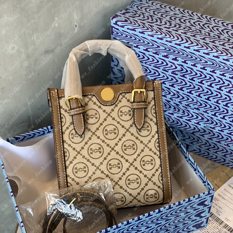 

2022 Designer Tote for Women Shoulder Bags Handbag T Mono Jacquard Burch Luxurys Designers Bags Handbags Crossbody Bag Totes Purses 220813, Navy t