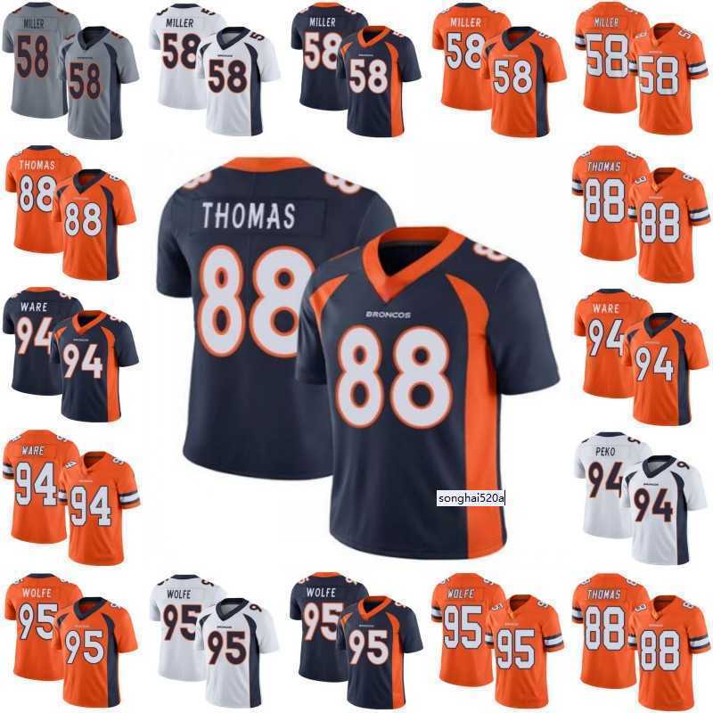 

Denver''Broncos''Men #58 Von Miller 88 Demaryius Thomas 94 Domata Peko 95 Derek Wolfe Women Youth''NFL''Jersey