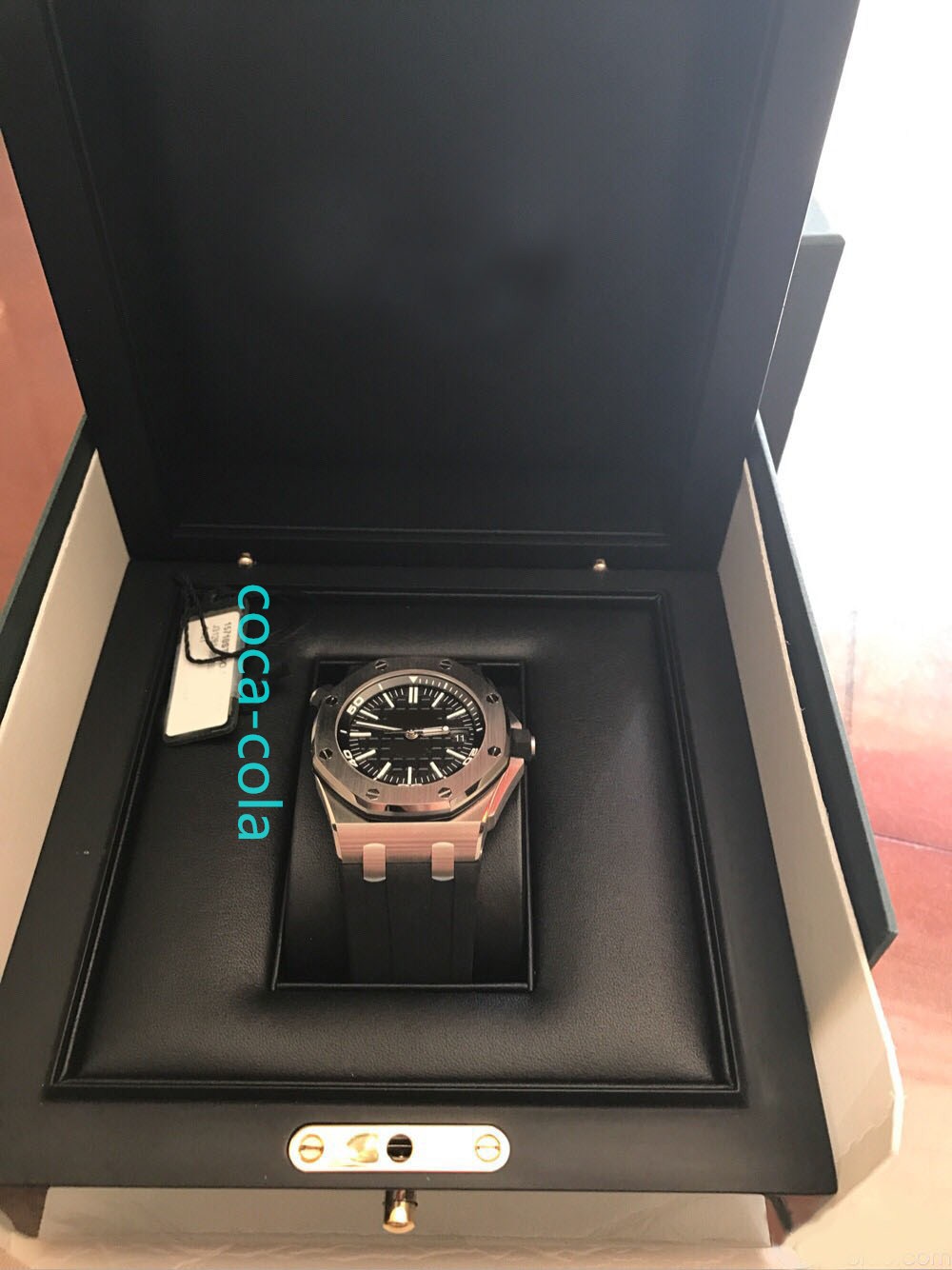 

TOP fashion watch waterproof Diver 300M black DIAL 15710-15703 Steel 42mm Transparent Mechanical Automatic Movement Mens Watch Men's Rubber Band Wristwatches