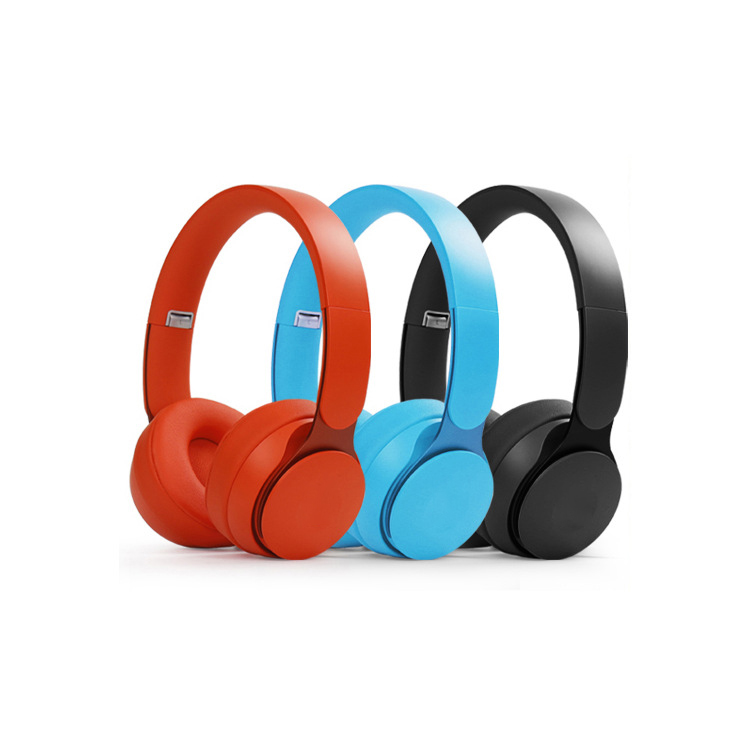 

High Quality Solo TWS Pro Wireless Bluetooth Earphones Headband Headphones ANC Noise Cancelling Headset gaming earphones For Phone Computer Universal, Grey & logo