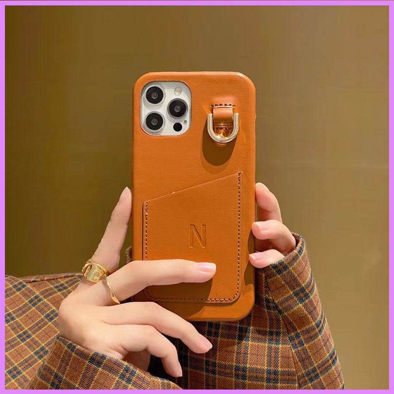 

Fashion Iphone Case Women Designer Letters Leather Phone Cases Card Pocket Fitted For Iphone 7 8 Plus X Xs Xr 11 12 13 Pro Max D225051F, Blue