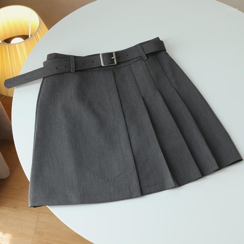 

Skirts 2022 PN PS  PSET Denim Skirt Skater Clothes Women Korean Fashion Clothing, Beige