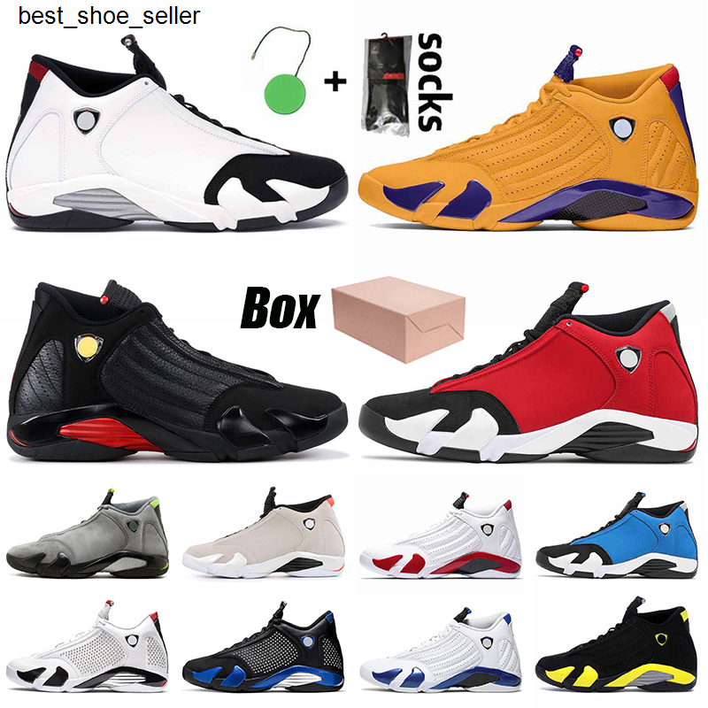 

With Jumpman 14 Top Quality Mens 14s Basketball Shoes Black Toe University Gold LAST SHOT Gym Red Desert Sand Thunder Trainers Sneakers, A18 se black red 40-47
