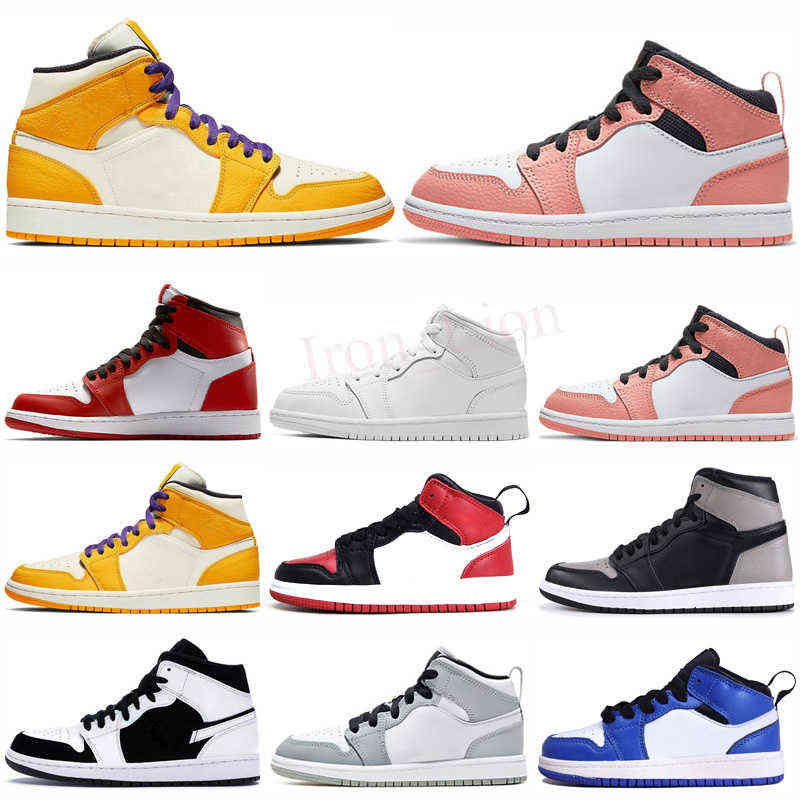 

2021 infant baby boy Basketball shoes kids Jump 1 High OG Designer Toddler baskets enfants Sneakers trainers, Color 10