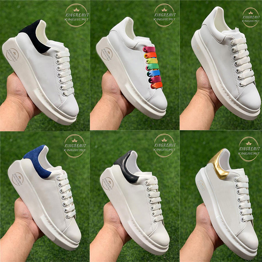 

Designer Sneakers Leather Shoes Women Mens Casual Shoes Suede Velvet Platform Sneaker Flat Lace Up Chaussures White Shoe, 20