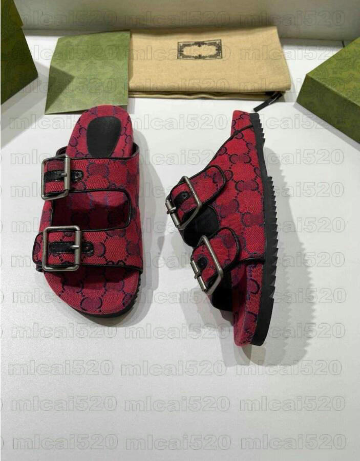 

Luxury Flats Mules Summer Men Beach Shoe Designer Slipper Beige Sideline Double Strap Slide Sandal Womens Shoe Rubber Sole Open Round Toe, Others