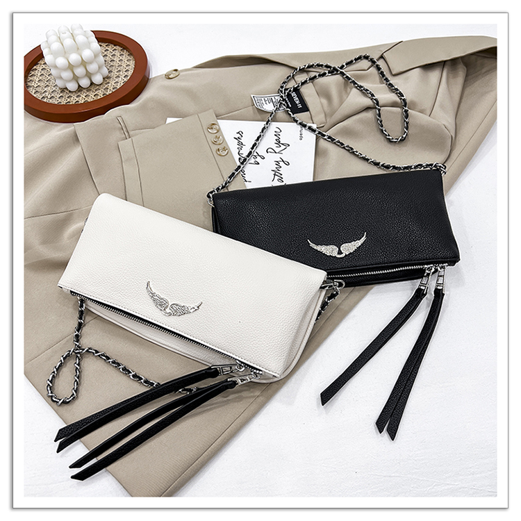 

Luxury Metal Accessories Small Wings Ladies Small Square Bag 2022 New Famous Designer Classic One Shoulder Diagonal Bags, Customize