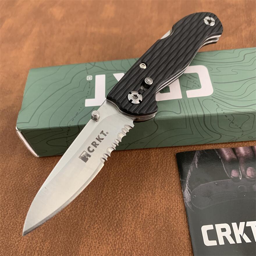 

OEM CRK-T 7254Z LAKE 111 Half Serrated Folding Knife EDC Pocket Knives Tactical Tool With original Box