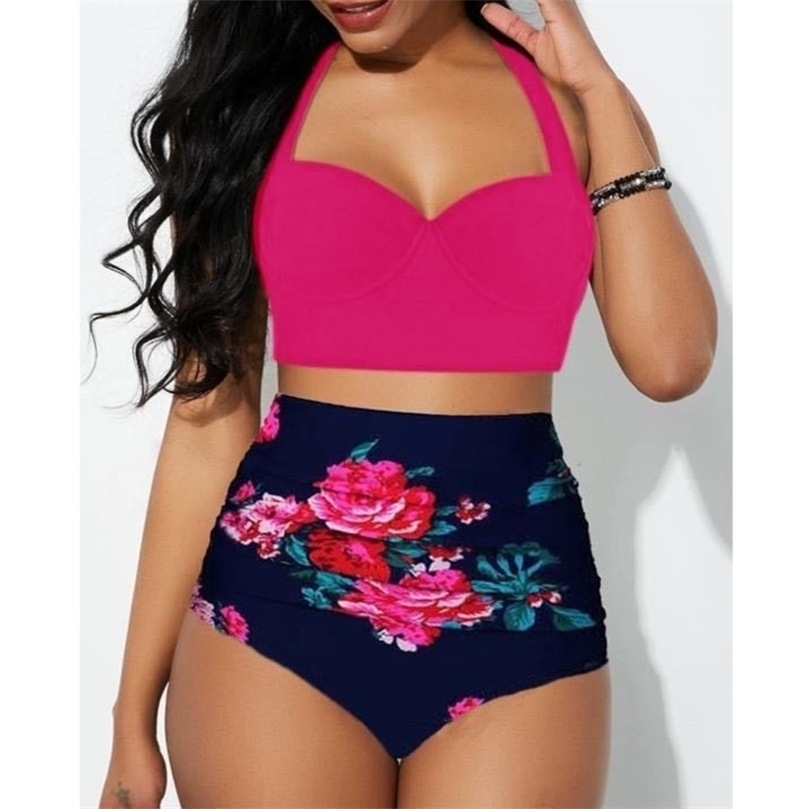 

Summer Sexy Swimsuits Push Up Bikini Female Swimwear Beach Wear High Waist Bikinis Womens Swimming Bathing Suit 220616, C21091603f