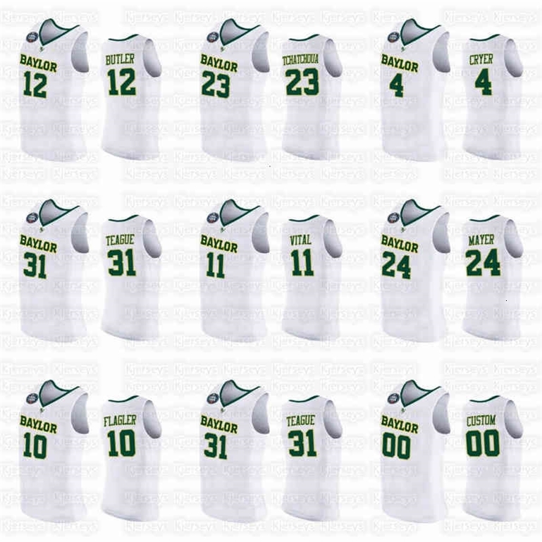 

A001 Ncaa 20 21 Baylor College Basketball BU Jersey Jared Butler MaCio Teague Davion Mitchell Adam Flagler Matthew Mayer Mark Vital LJ Cryer 4XL, 120.