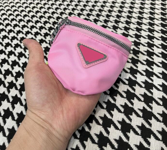 

Hot Very cute coin purse Nylon canvas Pouch Fashion Men women outdoor fitness arm bags Mini Wallets designer handbags purses, Pink