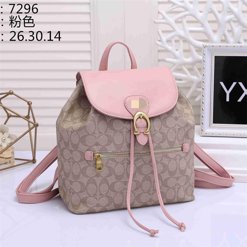 

MICHAELS KOR MKS 2022 Top Handbags Women PU Leather Shoulder Bags Vintage Designers Backpack Female Shoulder Bag 7296, 26x14x30cm