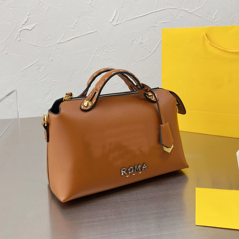 Ladies Pillow Bag Women Leather Crossbody Handbag Large Capacity Messenger Zipper package wide shoulder strp High Quality Fashion by the way Bag