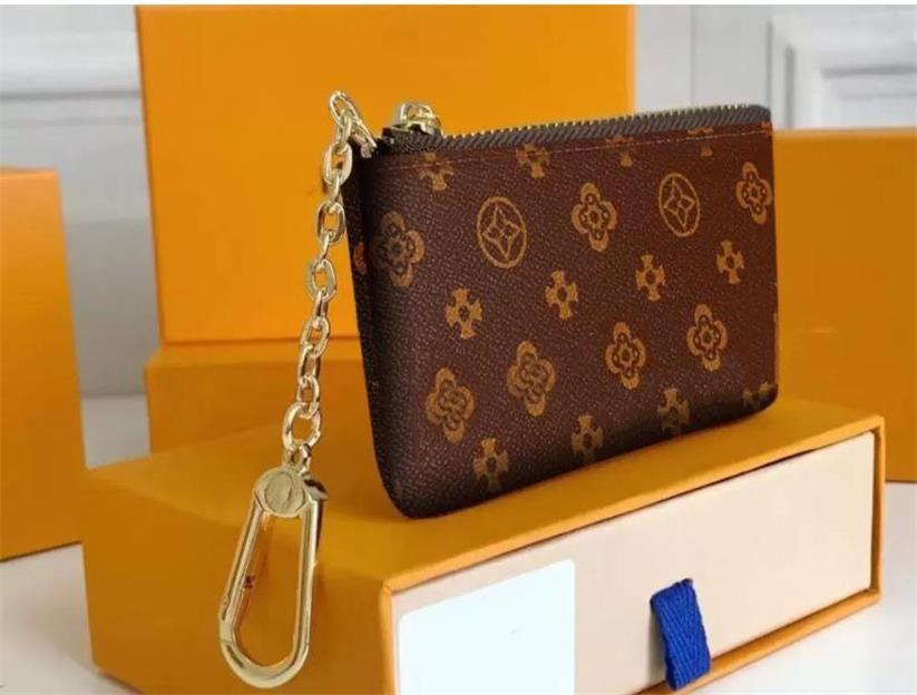 Top Deluxe Sac de qualité supérieure de qualité supérieure Pouche M62650 Pochette portefeuille Cles Fashion Womens Men Ring Credit Carte Holder M