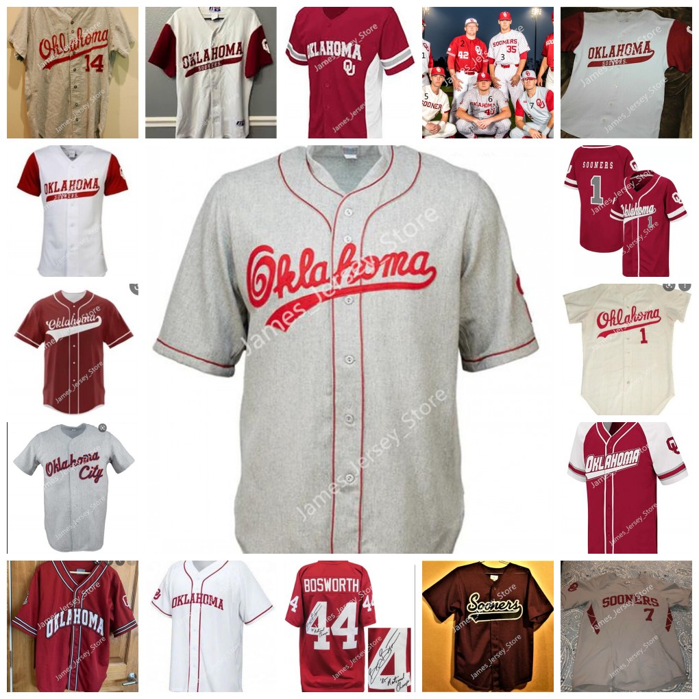 

Oklahoma OU Stitched College Baseball Jersey 54 Jake Bennett 43 Jason Ruffcorn Carson Carter Luke Taggart Jaret Godman Ben Abram Javier Ramos Carson Atwood Jerseys, 10