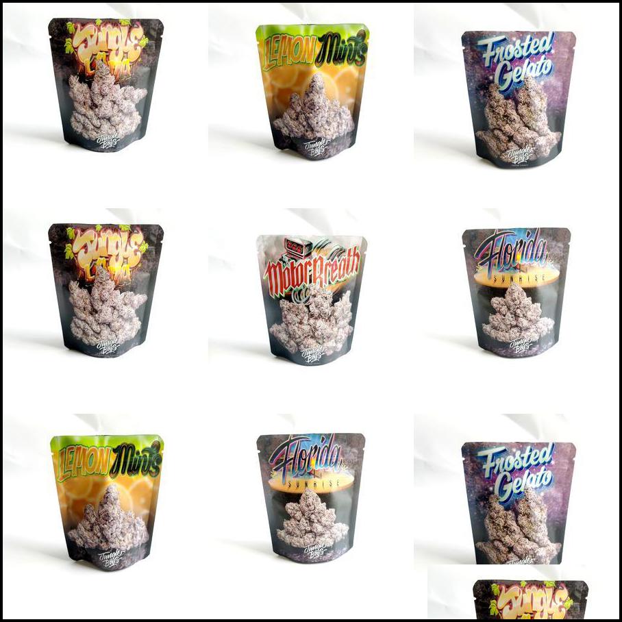 

Packing Bags Jungle Boys 3.5G Mylar Lemon Mints Lana Motorbreath Frosted Dhvfl