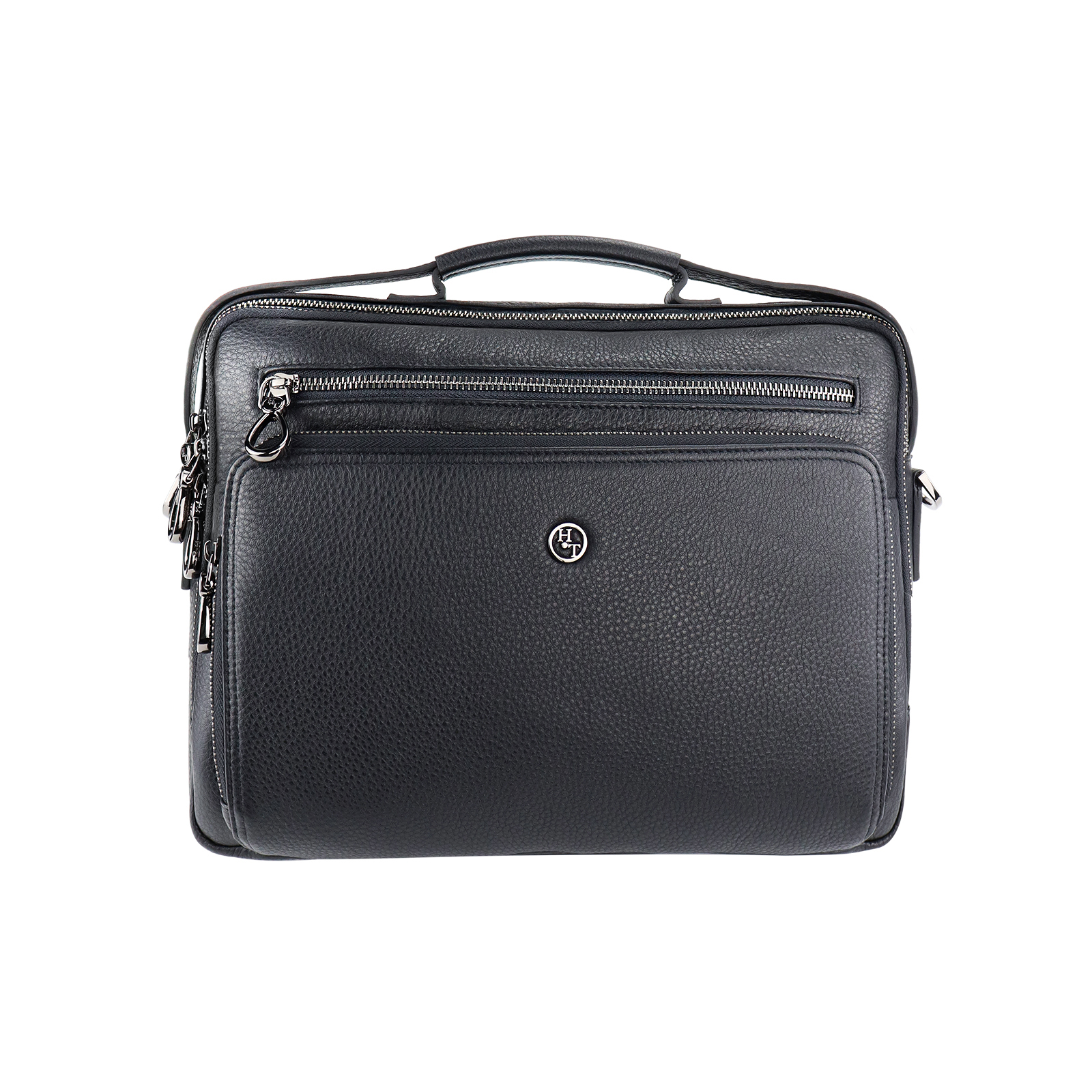 

WHALE POWER Business Men top cowhide Briefcases Luxury Designer Laptop Bag Office Large Capacity Briefcase Male Shoulder Bags #HT-3492-8, Black