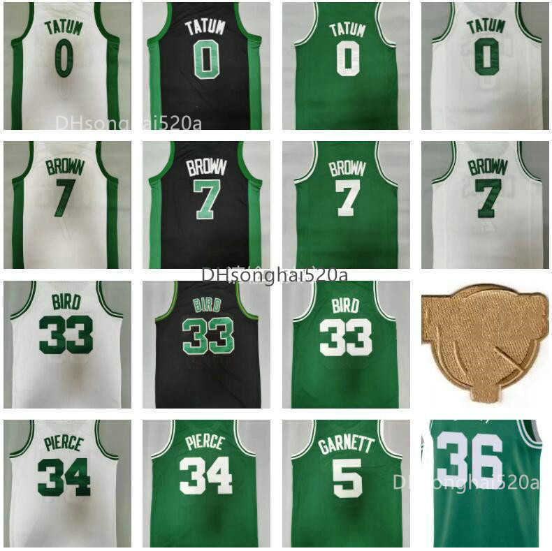 

2022 Finals Patch Boston''Celtics''0 Jayson Jaylen 7 Brown Tatum Basketball Marcus 36 Smart Garnett Paul 34 Pierce''nba''Jersey, As picture