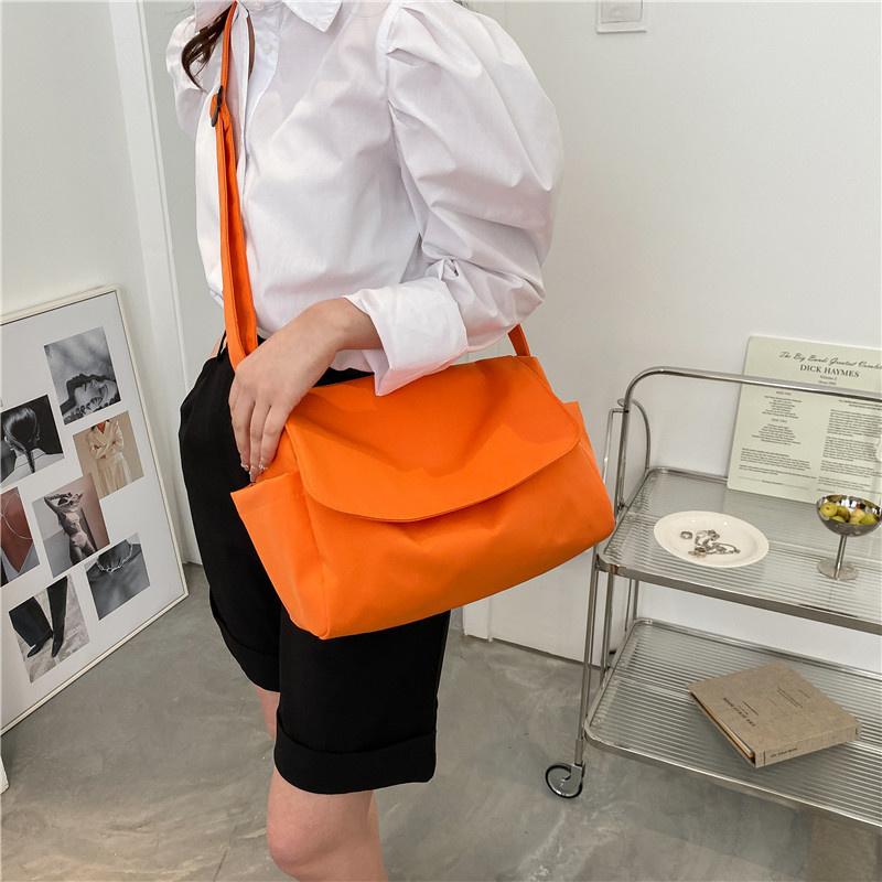 

Evening Bags Japanese Solid Shoulder Crossbody Bag Women Oxford Large Capacity Lady Satchels Girls Boys Woman Messenger BagEvening, Black