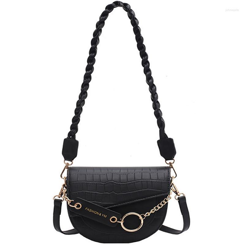 

Evening Bags Women Shoulder Ladies Crocodile Pattern Crossbody Bag Female Luxury Designer Handbags Circular Package For School Girl 2022Even, 50 pcs choose this