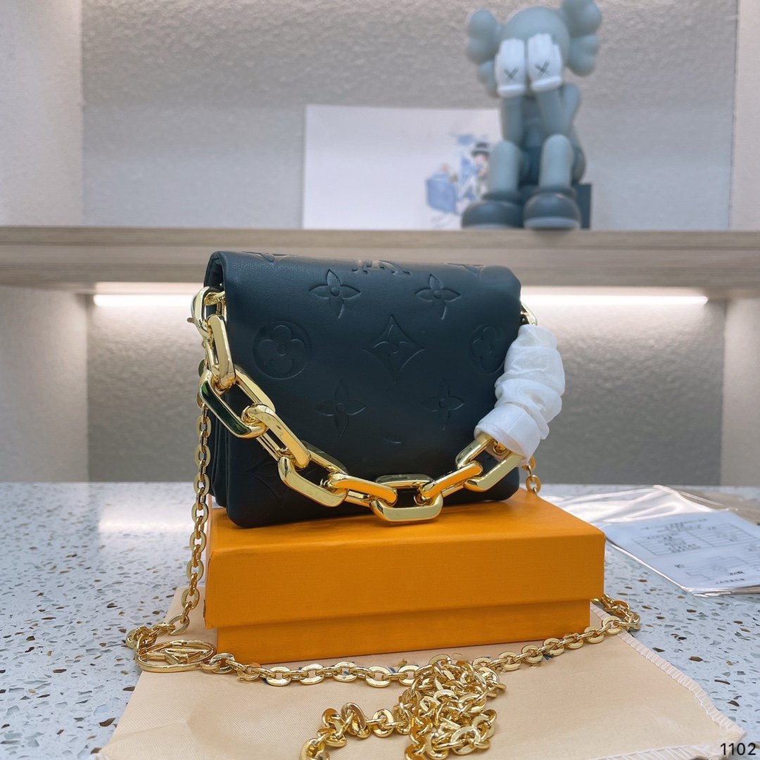 

women's designers shoulder bag Luxury tote purse handbag message bags cluth top quality classic Genuine leather Crossbody fashion Gold chain Original box mini 13CM