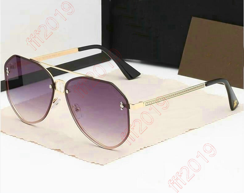 

Vintage Monogrames Rimless Alloy Aviation Pilot Sunglasses for Men 2022 Brand Gradient Sun Glasses Female Metal Oval Shades Black Brown Lunette De Soleil