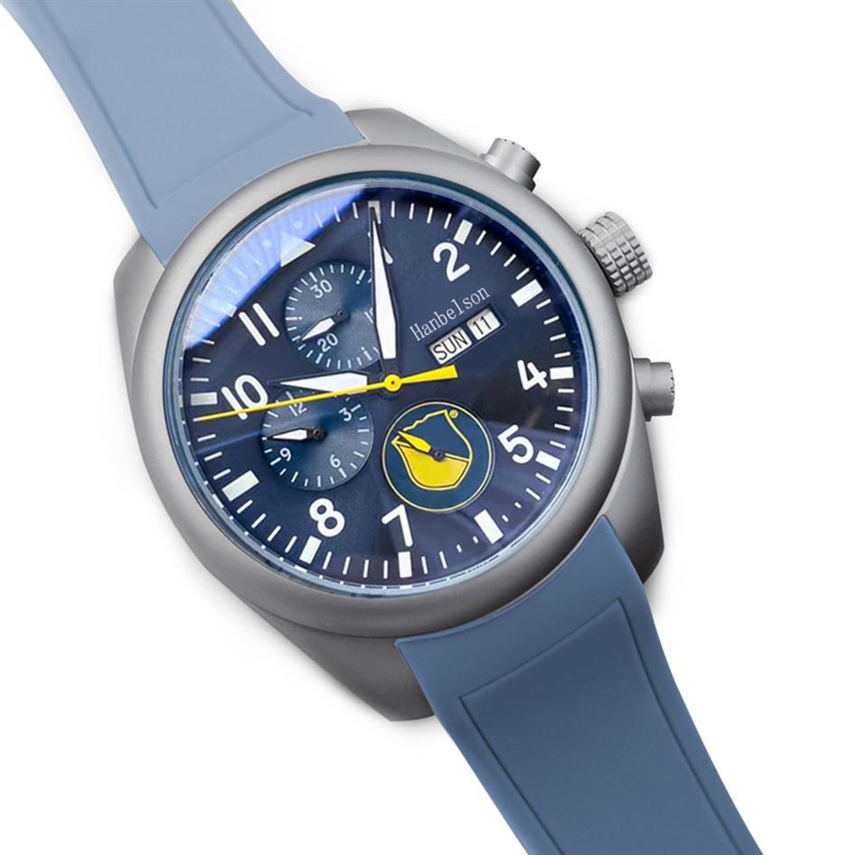 9 style High Quality Watch 43mm 2813 Movement Mechanical Automatic blue nylon Date mens watches264f