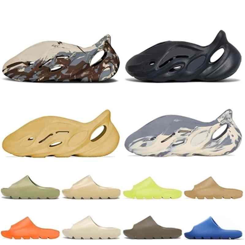 2022 ajoute yeesys glisses eva femmes hommes pantoufles designer moon gris crème argile minéral bleu mousse rnnr enflame orange lueur vert résine