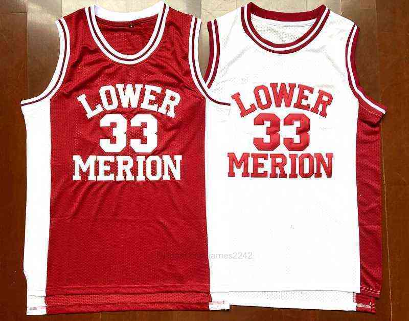 Wholesale Custom Ship From US # Lower Merion 33 Bryant Jersey College Men High School Basketball All Stitched Size S-3XL Top Quality