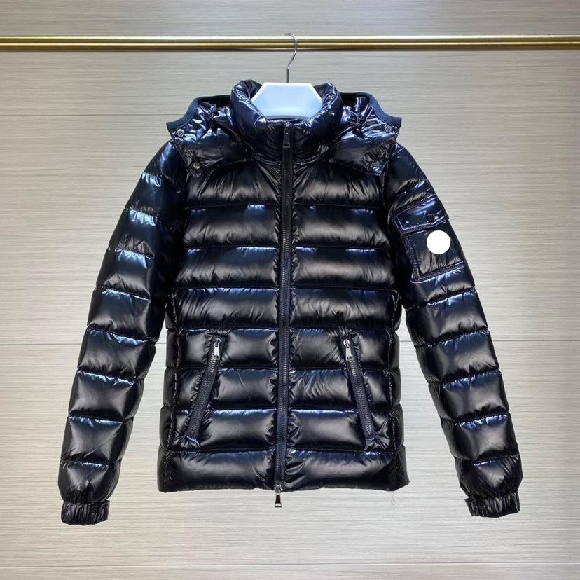 

Designer Womens Down Jackets luxury winter Hooded puffer jackets Parkas Slim Embroidered badge Women's Outerwear Coats, Black 01